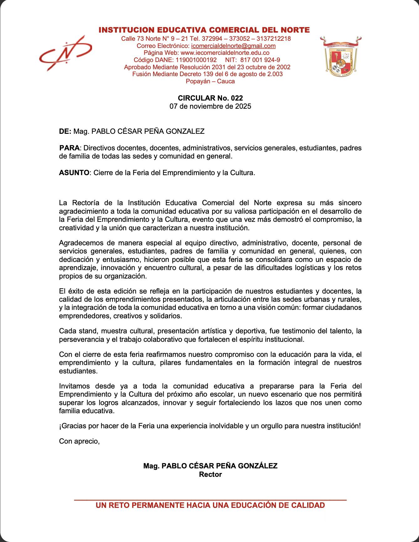 cierre feria de emprendimiento