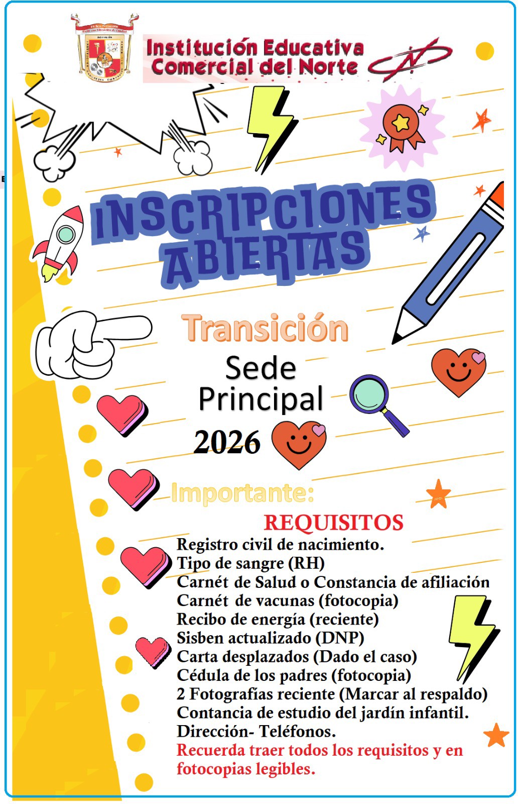 inscripciones transicion